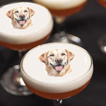 Pet Portrait Custom Cutout Edible Cocktail Drink Toppers