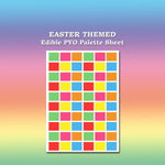 Paint Your Own PYO Edible Easter Palettes for Cookies - Sheet of 10 Uncut
