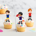 AFL Football Pre-cut Edible Stand Up Wafer Card Cupcake Toppers