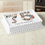 Birthday Photo Collage Personalised Edible Cake Topper