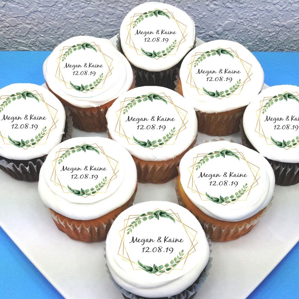 Bridal Themed Edible Cupcake Toppers