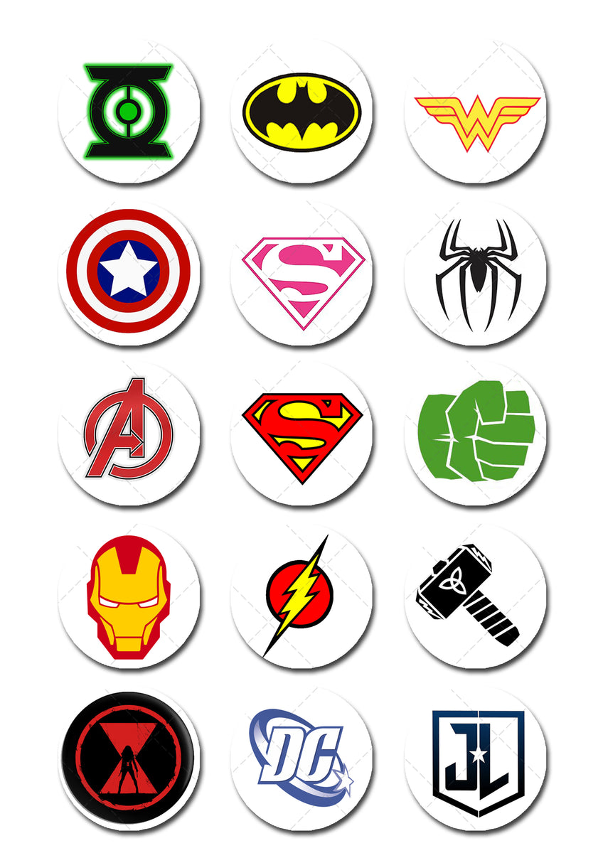 Superhero Logos Printable