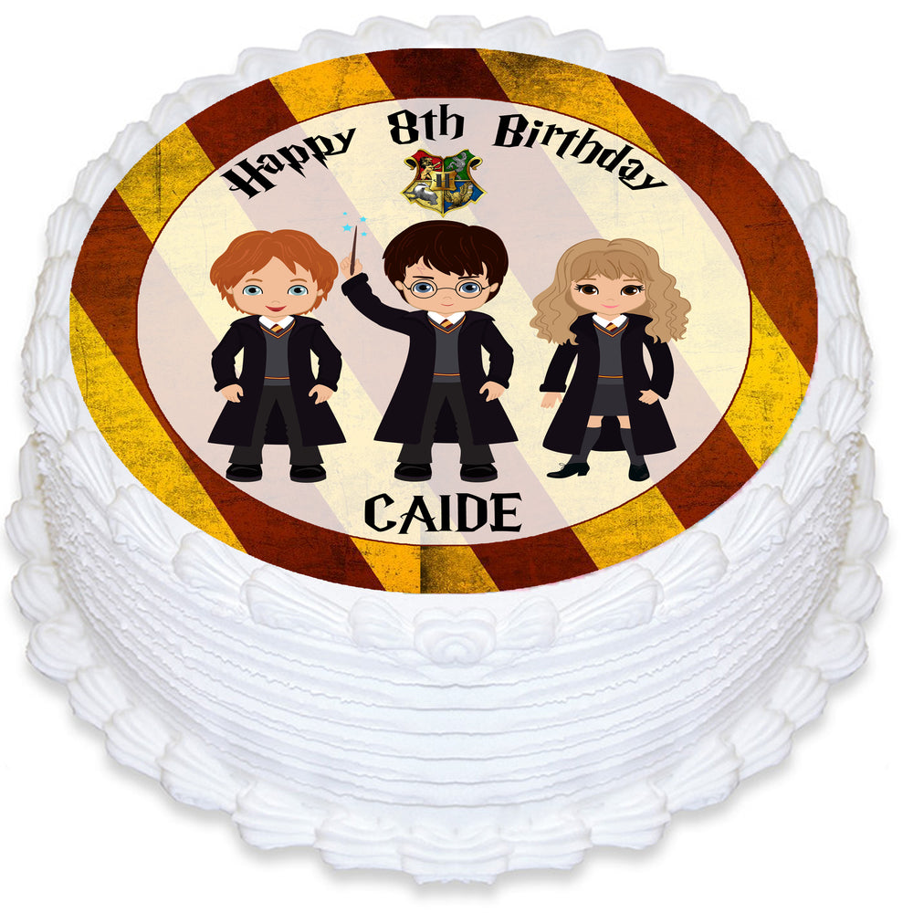 Harry Potter Round Edible Cake Topper