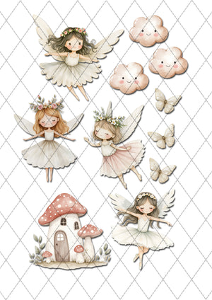 Fairy & Butterfly Edible Icing Cutout Characters