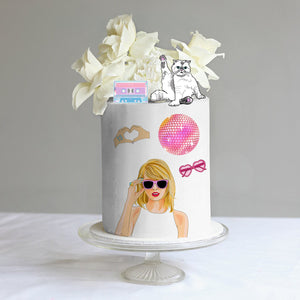 Taylor Swift Edible Icing Cutout Characters