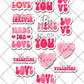 Valentines Day Love Custom Cutout Edible Cocktail Drink Toppers