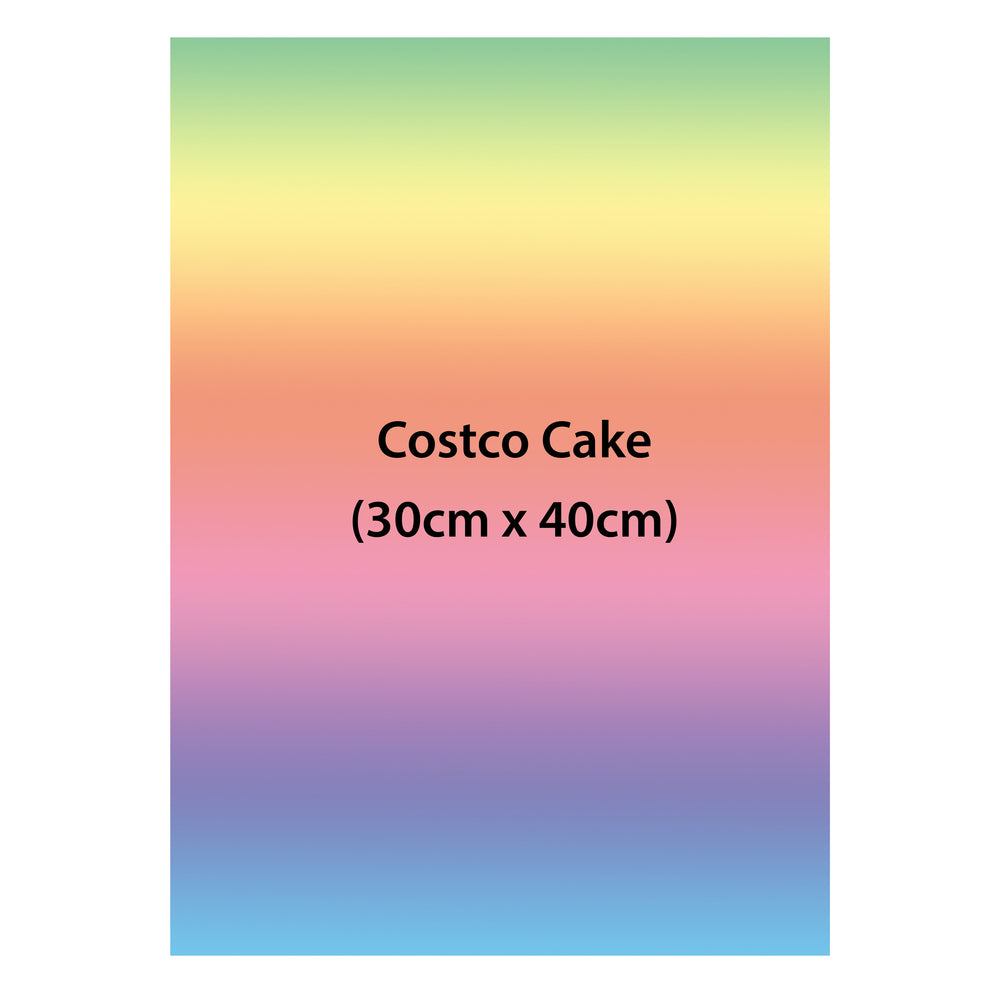 Custom Costco Cake Size Edible Icing Image Cake Topper