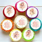 Fairy Fairies Pre-cut Edible Cupcake or Cookie Toppers