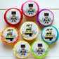 Batman Superhero Pre-cut Edible Cupcake or Cookie Toppers