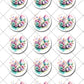 Easter Eggs Pre-cut Edible Cupcake or Cookie Toppers