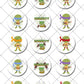 TMNT Edible Cupcake Toppers