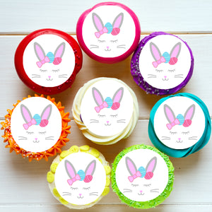 Bunny Ears Edible Cupcake Toppers