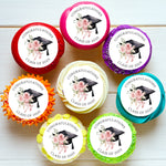 Graduation Class of 2025 Pre-cut Edible Cupcake or Cookie Toppers