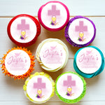 First Holy Communion Pre-cut Edible Cupcake or Cookie Toppers