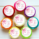 Sweet Sixteen 16th Birthday Pre-cut Edible Cupcake or Cookie Toppers