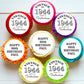 Aged to Perfection Birthday Edible Cupcake or Cookie Toppers
