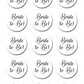 Bride to Be Wedding Bridal Pre-cut Edible Icing Cupcake or Cookie Toppers