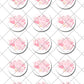Baby Girl Pre-cut Edible Icing Cupcake or Cookie Toppers