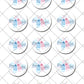 Baby Shower Gender Reveal Pre-cut Edible Icing Cupcake or Cookie Toppers