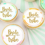 Bride Tribe Bridal Shower Pre-cut Edible Icing Cupcake or Cookie Toppers