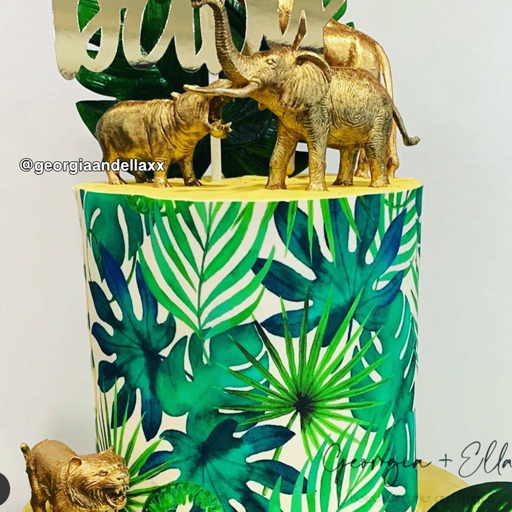 Fern Leaf Edible Icing Cake Wrap