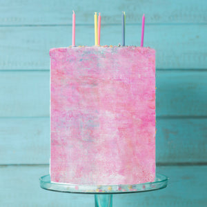 Pink Texture Edible Icing Cake Wrap