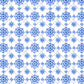 Blue Dutch Styled Tile Pattern Edible Icing Cake Wrap