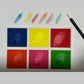Paint Your Own PYO Edible Primary Palettes for Cookies - Sheet of 10 Uncut