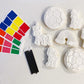 Paint Your Own PYO Edible Primary Palettes for Cookies - Sheet of 10 Uncut
