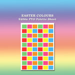 Paint Your Own PYO Edible Easter Palettes for Cookies - Sheet of 10 Uncut