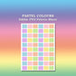 Paint Your Own PYO Edible Pastel Palettes for Cookies - Sheet of 10 Uncut