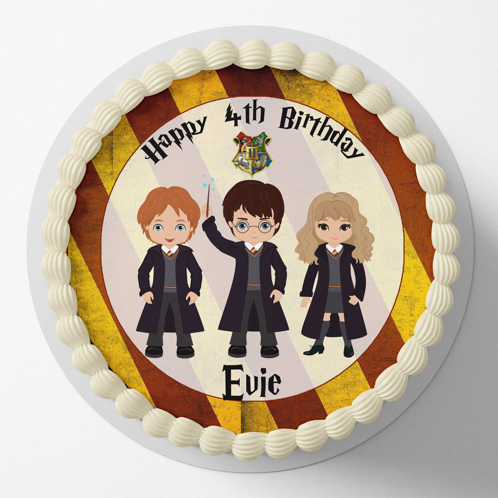 Harry Potter Round Edible Cake Topper