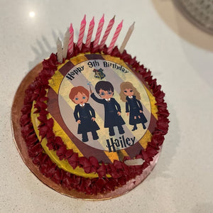 Harry Potter Round Edible Cake Topper