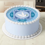Religious Confirmation Pre-cut Round Edible Cake Topper