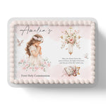 First Holy Communion Edible Icing Cake Topper