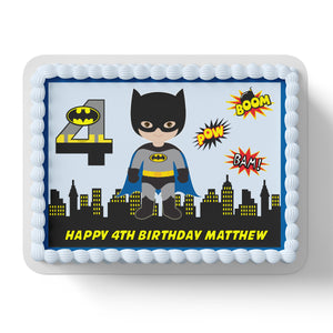 Batman Superhero Edible Cake Topper