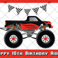 Monster Trucks Edible Icing Cake Topper