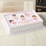 Ballerina Ballet Dance Edible Icing Cake Topper