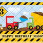 Construction Zone Edible Cake Topper
