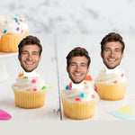 Custom Portrait Hens Bachelorette Pre-cut Edible Stand-Up Wafer Card Cupcake Topper