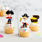 Pirate Boys Pre-cut Edible Stand-Up Wafer Card Toppers