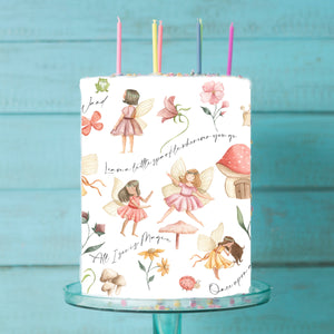 Fairy Fairies Edible Icing Cake Wrap