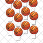 Basketball Sports Pre-cut Edible Stand Up Wafer Card Cupcake Toppers
