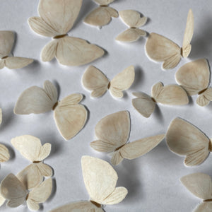 Nude Coloured Pre-cut Edible Wafer Butterflies