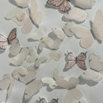 Light Pink Pre-cut Edible Wafer Butterflies