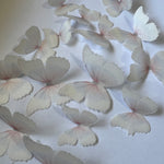 Pink Purple & Yellow Pre-cut Edible Wafer Butterflies