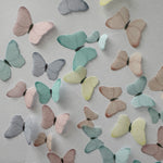 Multicoloured Pastel Pre-cut Edible Wafer Butterflies