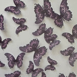 Bright Purple Pre-cut Edible Wafer Butterflies