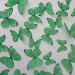 Bright Green Pre-cut Edible Wafer Butterflies