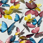 Bright Multicoloured Encanto Inspired Pre-cut Edible Wafer Butterflies